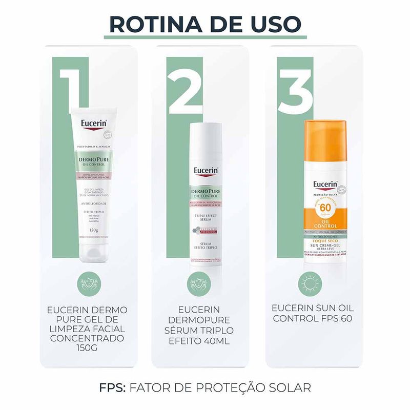EUCERIN Gel de Limpeza Facial Antiacne Dermo Pure Concentrado 150g