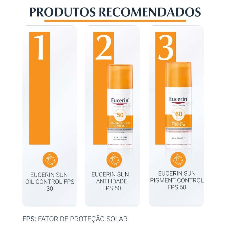EUCERIN Protetor Solar Facial Antioleosidade Oil Control FPS60 52g